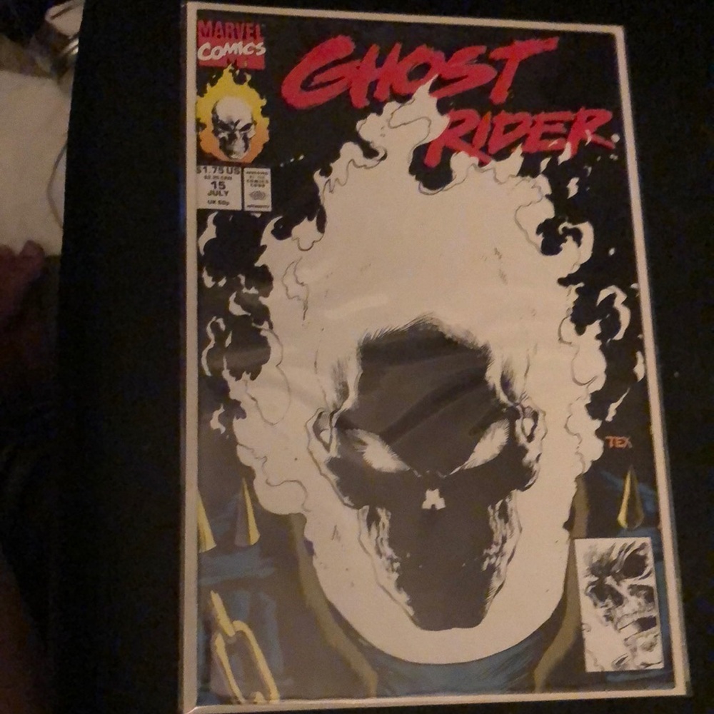 Glow in the dark black cover ghost rider comic